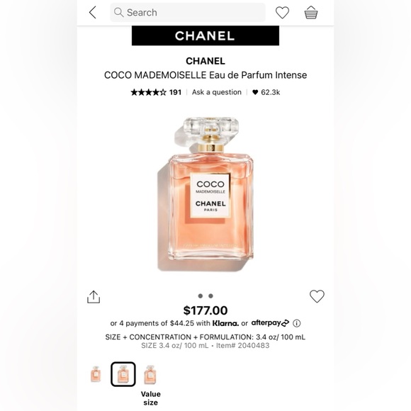 ๐NWT | CHANEL Coco Mademoiselle Perfume Eau De Parfum Intense 100ml/3.4 fl oz๐ - Picture 7 of 10